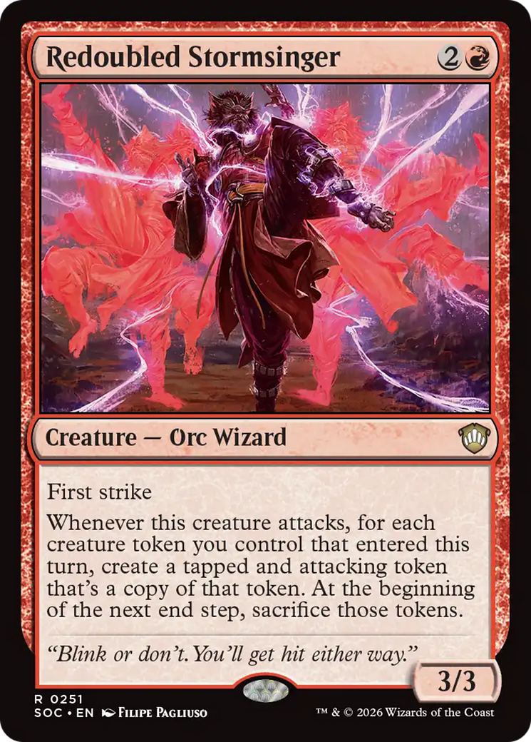 Redoubled Stormsinger [Secrets of Strixhaven Commander] | Chromatic Games