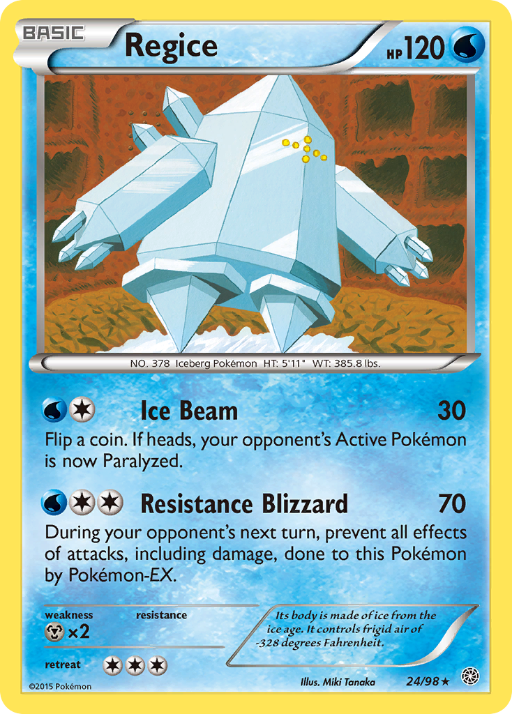 Regice (24/98) [XY: Ancient Origins] | Chromatic Games