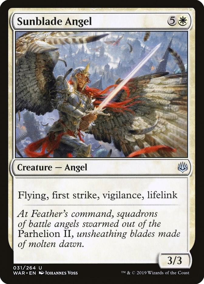 Sunblade Angel 31/264 (War of the Spark)  | Chromatic Games