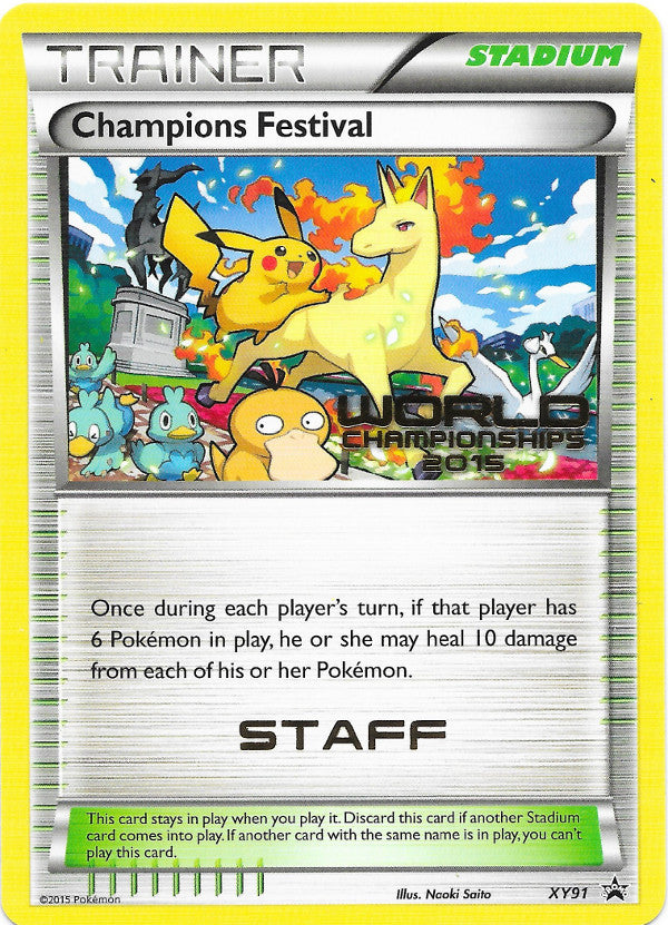 Champions Festival (XY91) (2015 Quarter Finalist) [XY: Black Star Promos] | Chromatic Games