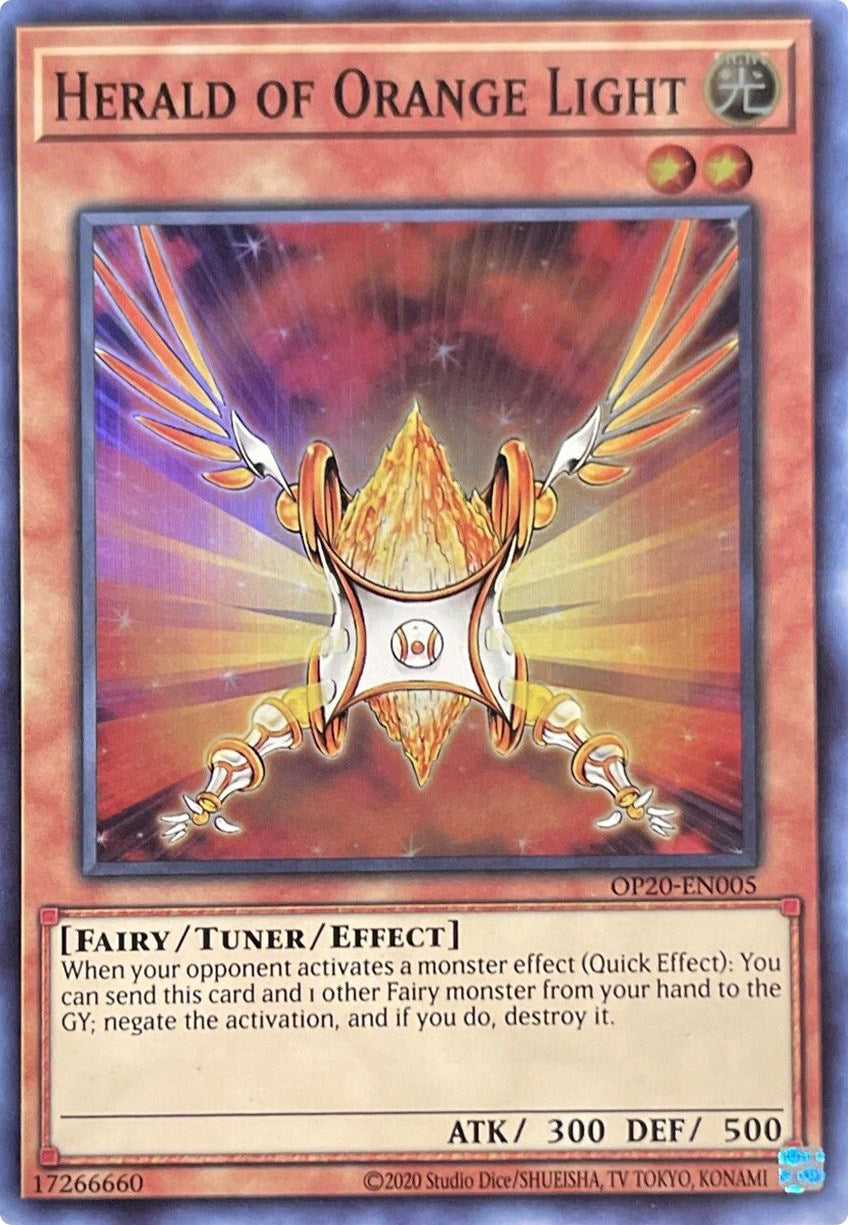 Herald of Orange Light [OP20-EN005] Super Rare | Chromatic Games