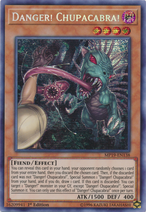 Danger! Chupacabra! [MP19-EN138] Prismatic Secret Rare | Chromatic Games