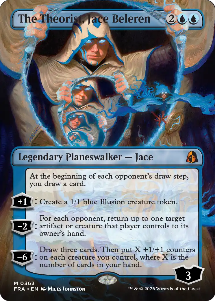 The Theorist, Jace Beleren (Borderless) (0363) [Reality Fracture] | Chromatic Games