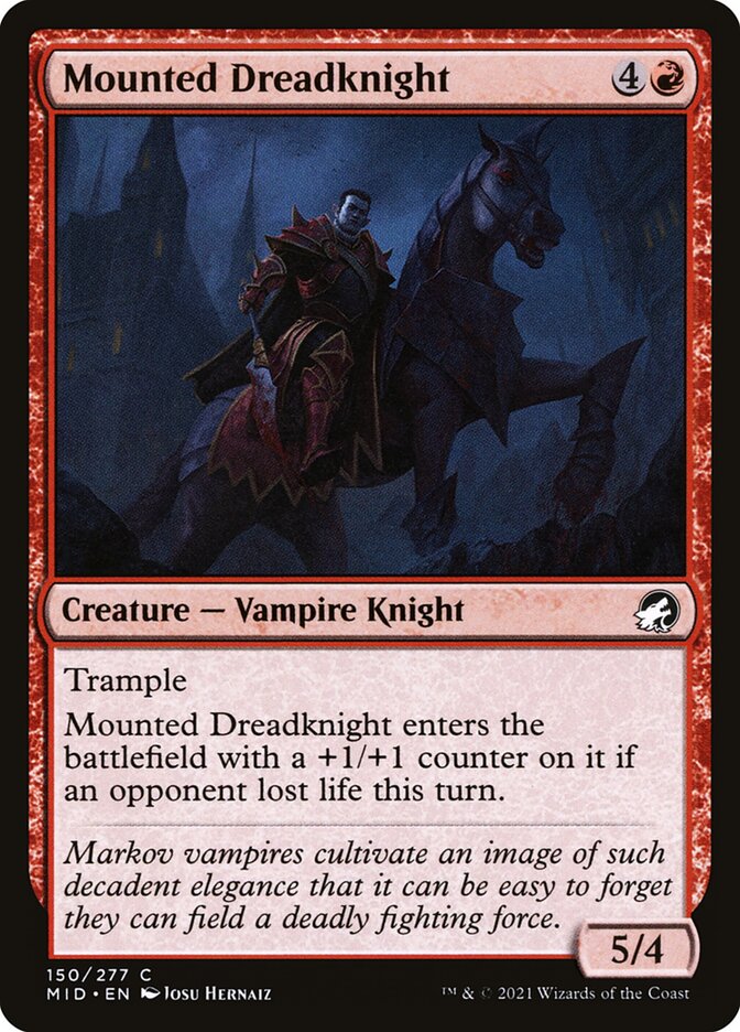 Mounted Dreadknight 150/277 (Innistrad: Midnight Hunt)  | Chromatic Games
