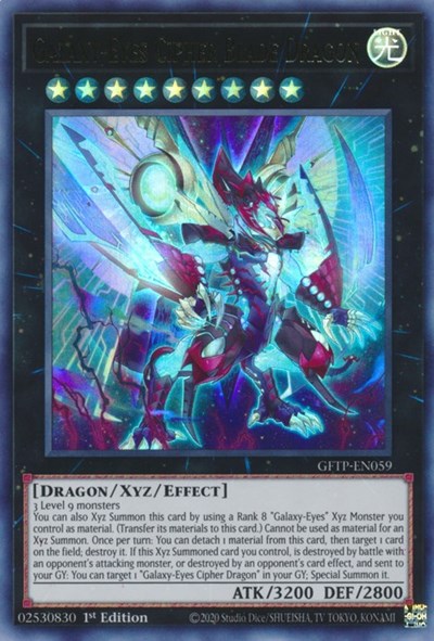 Galaxy-Eyes Cipher Blade Dragon [GFTP-EN059] Ultra Rare | Chromatic Games