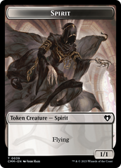 Spirit (0039) // Spider Double-Sided Token [Commander Masters Tokens] | Chromatic Games
