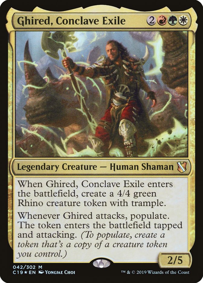 Ghired, Conclave Exile 42/302 (Commander 2019)  - Foil | Chromatic Games