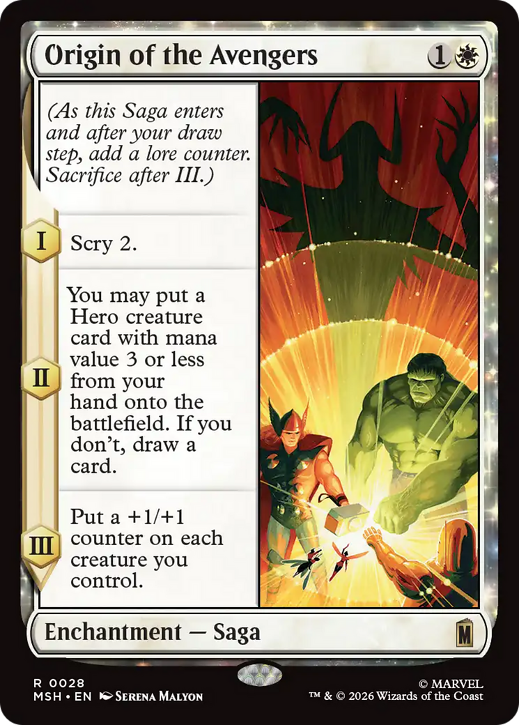 Origin of the Avengers [Marvel Super Heroes] | Chromatic Games