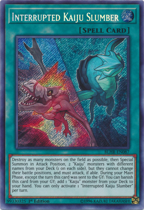 Interrupted Kaiju Slumber [BLHR-EN087] Secret Rare | Chromatic Games