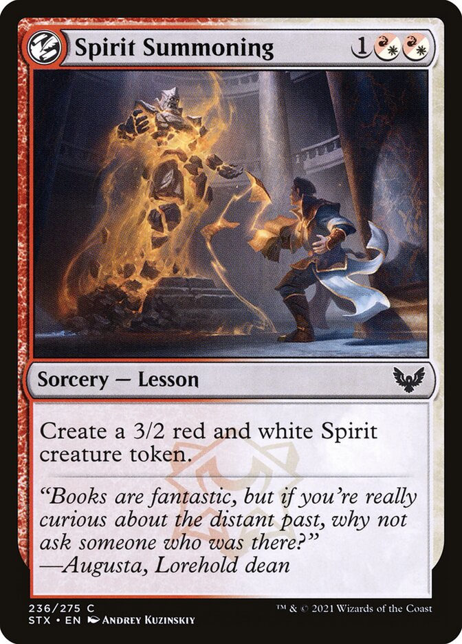 Spirit Summoning 236 (Strixhaven: School of Mages)  - Foil | Chromatic Games