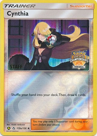 Cynthia (119a/156) (Regional Championship Promo Staff) [Sun & Moon: Ultra Prism] | Chromatic Games