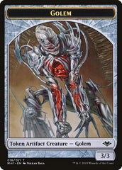 Shapeshifter (001) // Golem (018) Double-Sided Token [Modern Horizons Tokens] | Chromatic Games