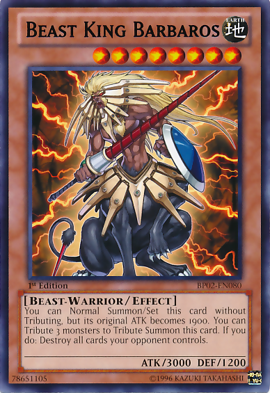 Beast King Barbaros [BP02-EN080] Mosaic Rare | Chromatic Games