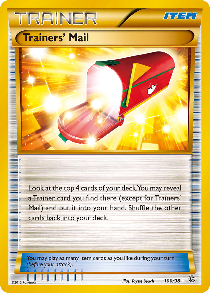 Trainers' Mail (100/98) [XY: Ancient Origins] | Chromatic Games