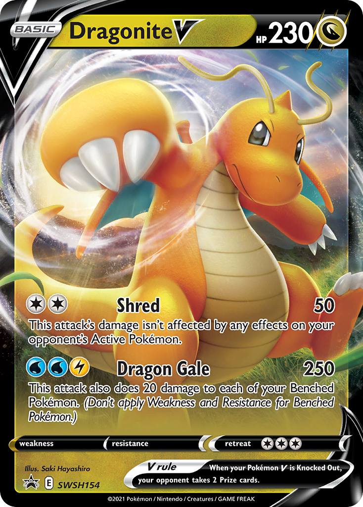 Dragonite V (SWSH154) (Jumbo Card) [Sword & Shield: Black Star Promos] | Chromatic Games