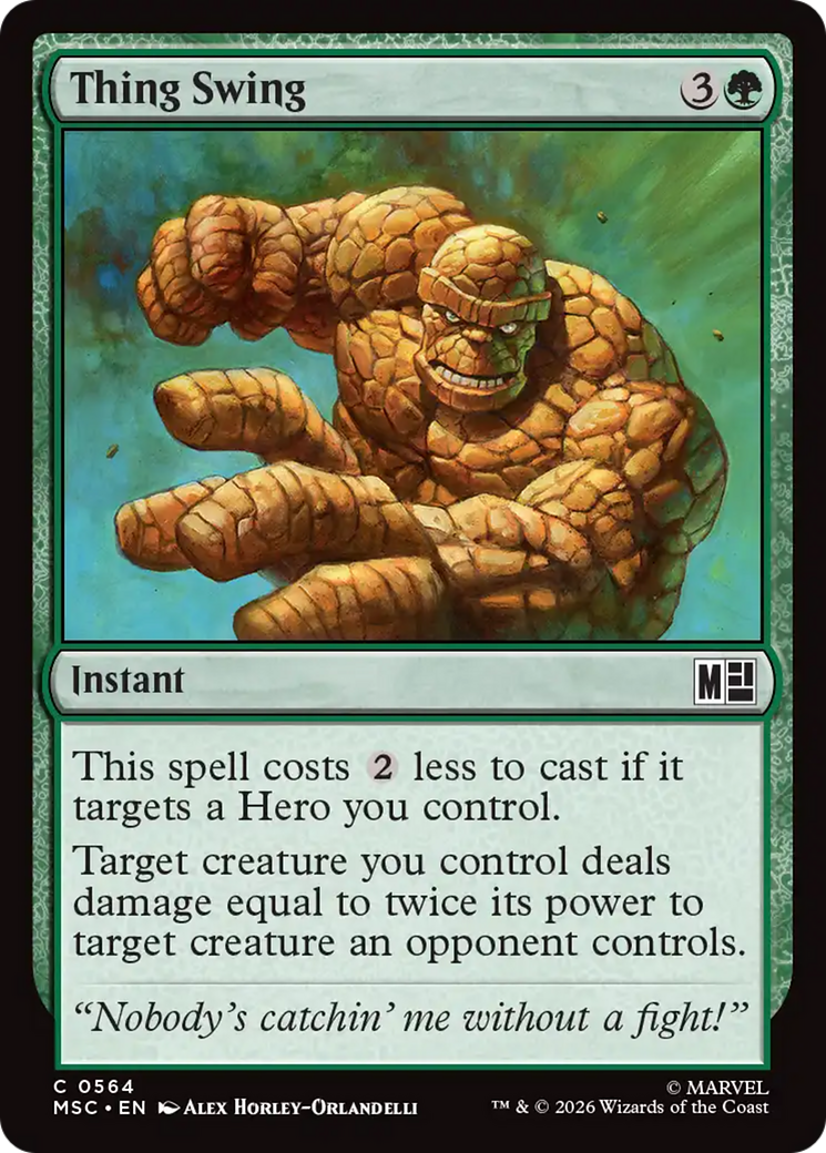 Thing Swing [Marvel Super Heroes Commander] | Chromatic Games