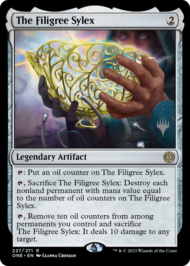 The Filigree Sylex (Promo Pack) [Phyrexia: All Will Be One Promos] | Chromatic Games