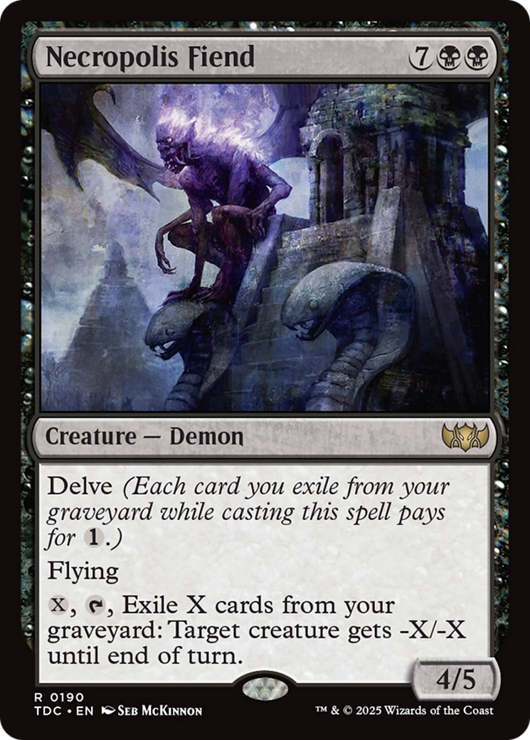 Necropolis Fiend [Tarkir: Dragonstorm Commander] | Chromatic Games