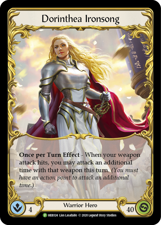 Dorinthea Ironsong [HER024] (Promo)  1st Edition Rainbow Foil | Chromatic Games