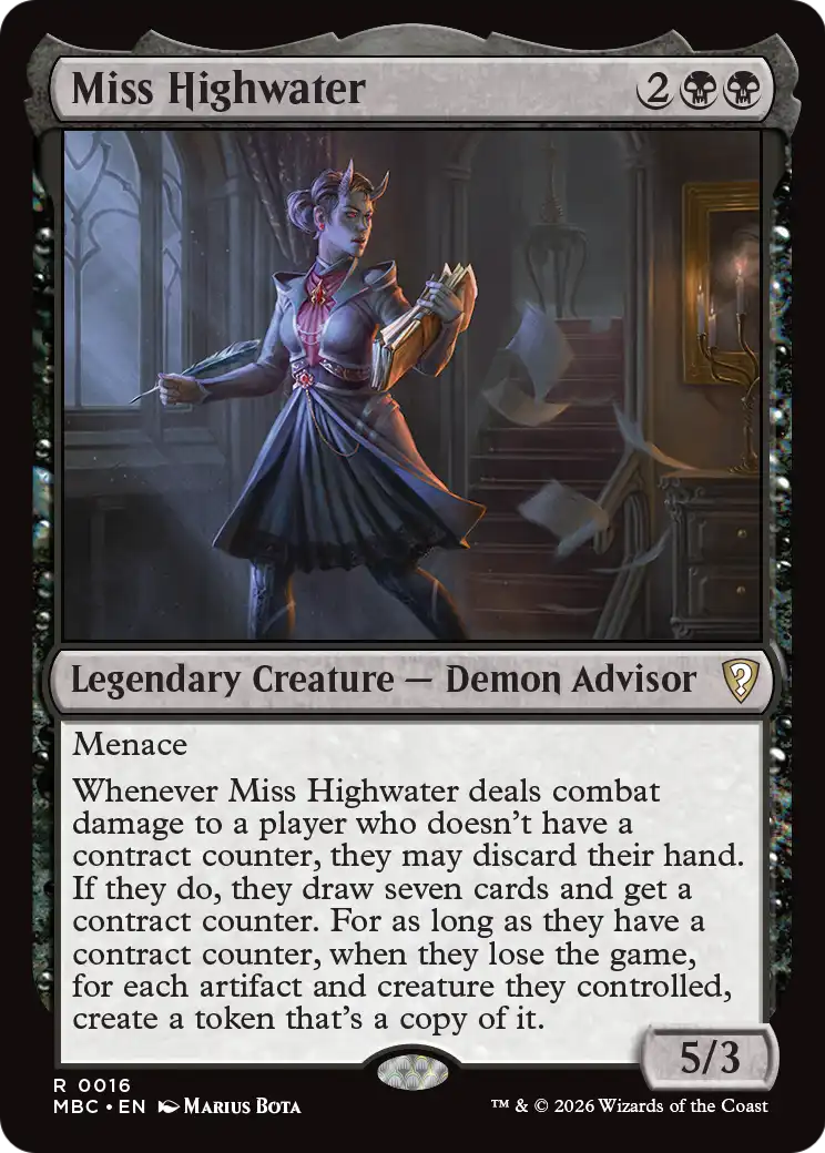 Miss Highwater [Mystery Booster: Commander Edition] | Chromatic Games