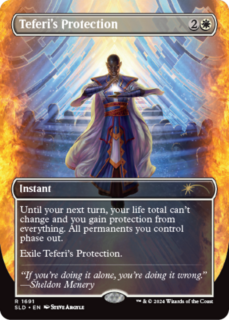 Teferi's Protection (1691) [Secret Lair: Sheldon's Spellbook] | Chromatic Games