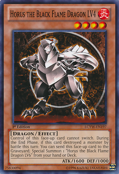 Horus the Black Flame Dragon LV4 [LCYW-EN197] Common | Chromatic Games