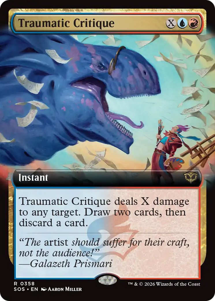 Traumatic Critique (Extended Art) [Secrets of Strixhaven] | Chromatic Games