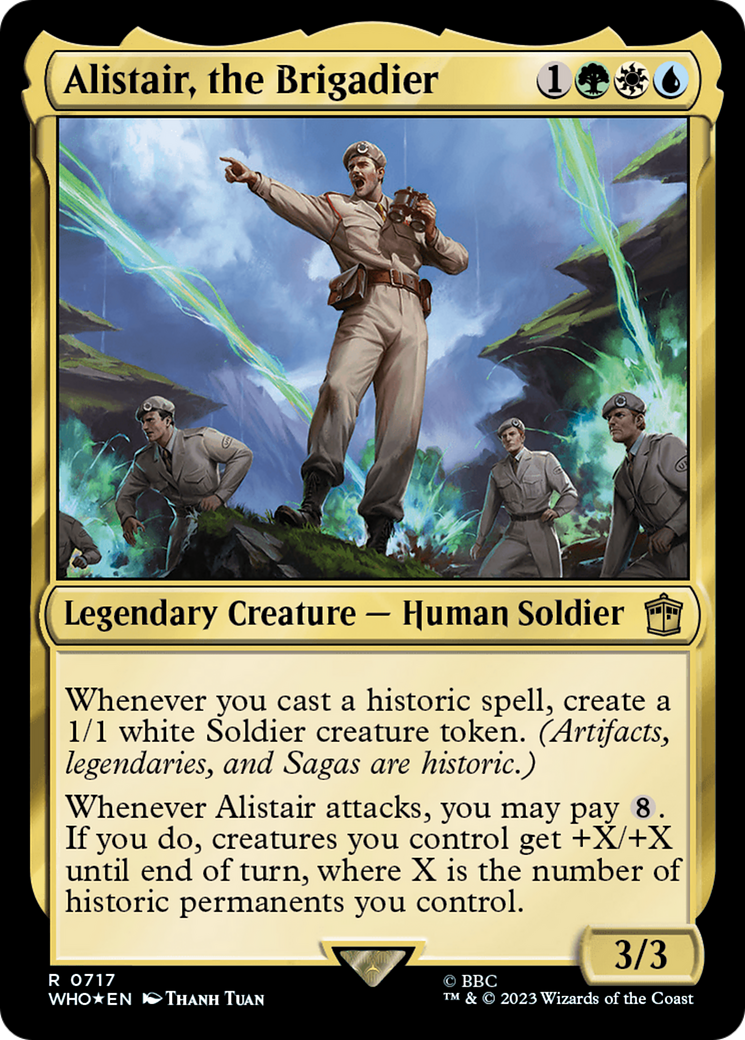 Alistair, the Brigadier (Surge Foil) [Doctor Who] | Chromatic Games