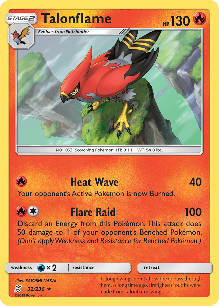 Talonflame (32/236) [Sun & Moon: Unified Minds] | Chromatic Games