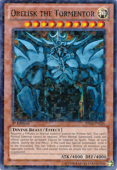 Obelisk the Tormentor [BP02-EN125] Mosaic Rare | Chromatic Games