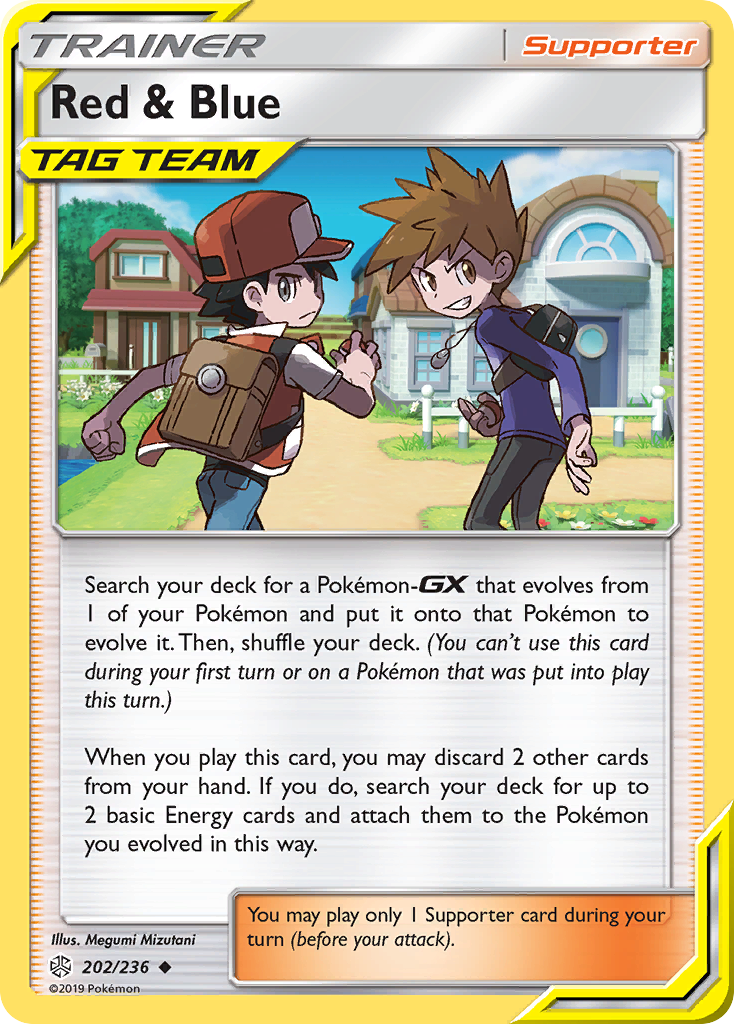 Red & Blue (202/236) [Sun & Moon: Cosmic Eclipse] | Chromatic Games