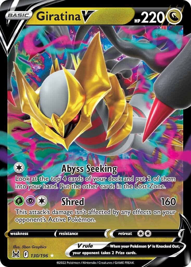Giratina V (130/196) [Sword & Shield: Lost Origin] | Chromatic Games