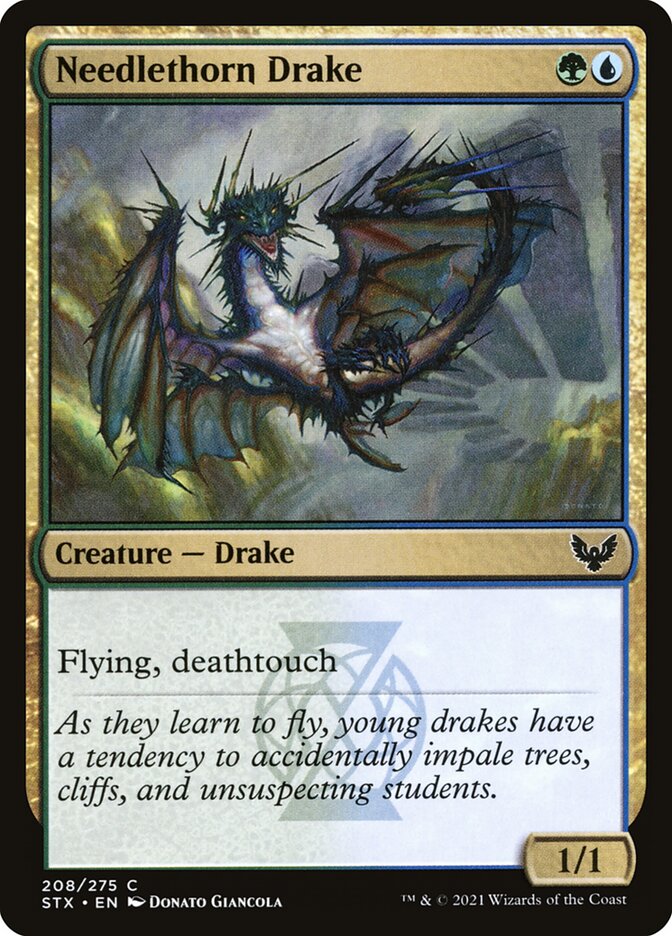 Needlethorn Drake 208 (Strixhaven: School of Mages)  | Chromatic Games