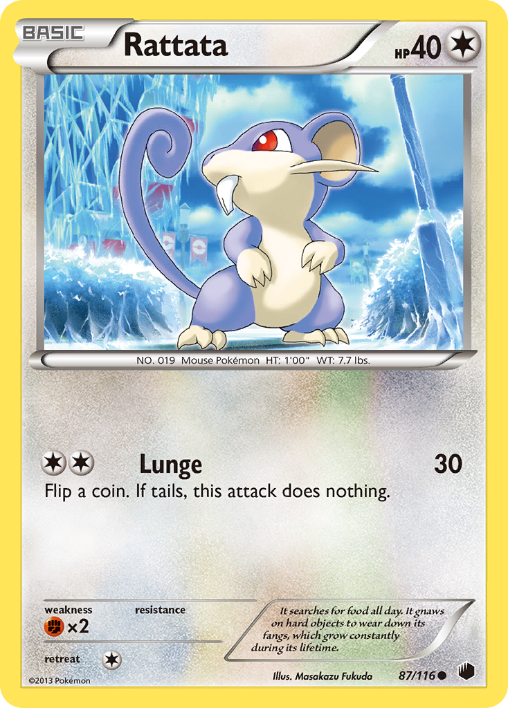 Rattata (87/116) [Black & White: Plasma Freeze] | Chromatic Games