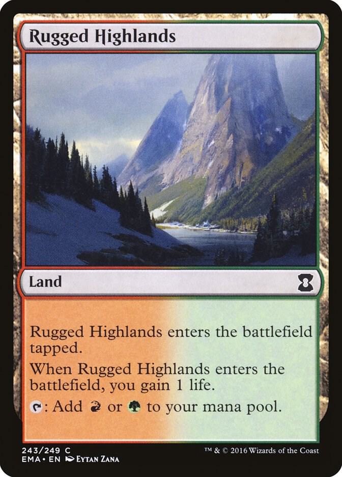 Rugged Highlands 243/249 (Eternal Masters)  - Foil | Chromatic Games