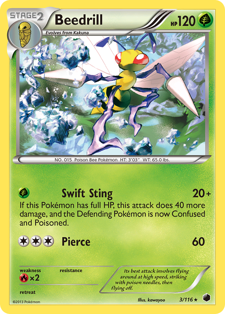 Beedrill (3/116) [Black & White: Plasma Freeze] | Chromatic Games