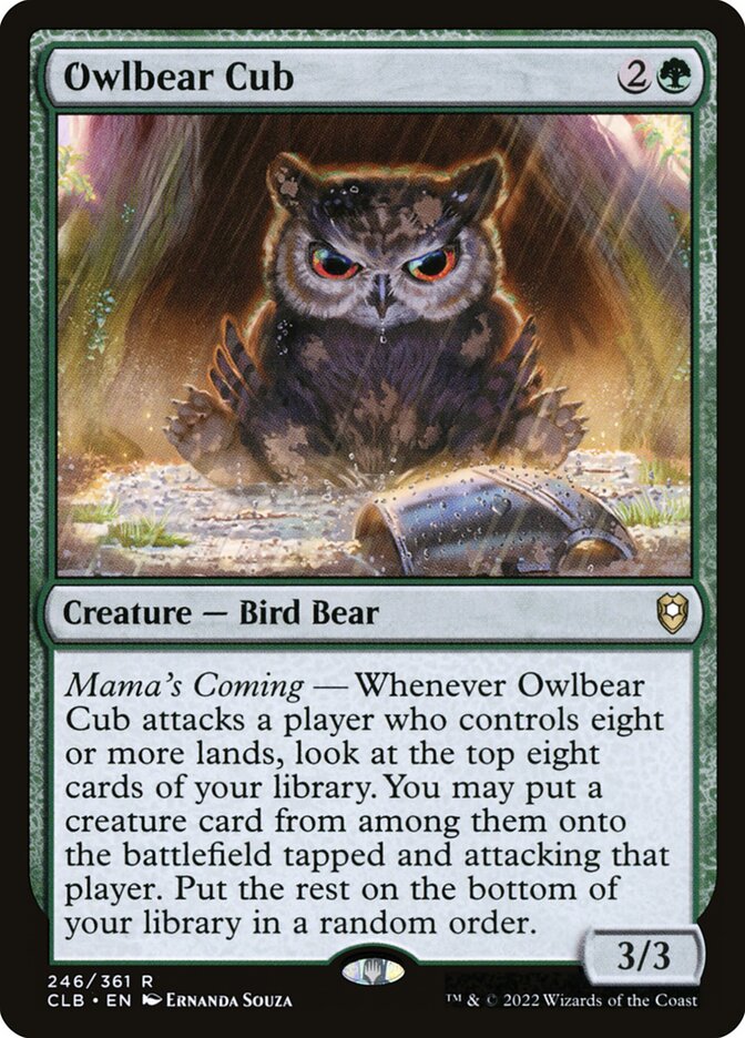 Owlbear Cub 246 (Commander Legends: Battle for Baldur's Gate)  | Chromatic Games
