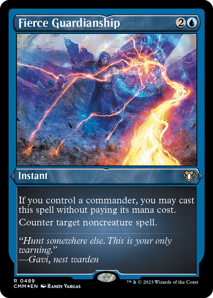 Fierce Guardianship (Foil Etched) [Commander Masters] | Chromatic Games