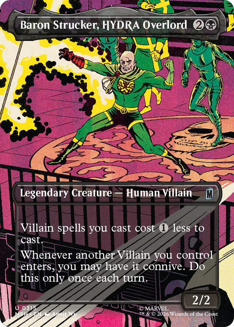 Baron Strucker, HYDRA Overlord (Borderless) (0315) [Marvel Super Heroes] | Chromatic Games