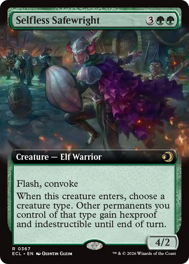 Selfless Safewright (Extended Art) [Lorwyn Eclipsed] | Chromatic Games