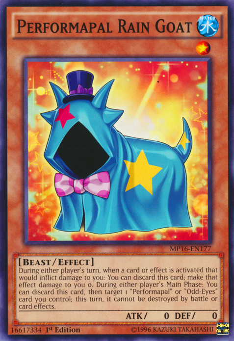 Performapal Rain Goat [MP16-EN177] Common | Chromatic Games