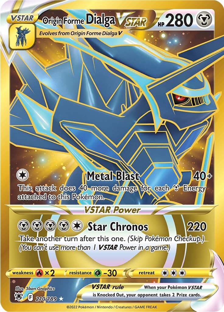 Origin Forme Dialga VSTAR (210/189) [Sword & Shield: Astral Radiance] | Chromatic Games