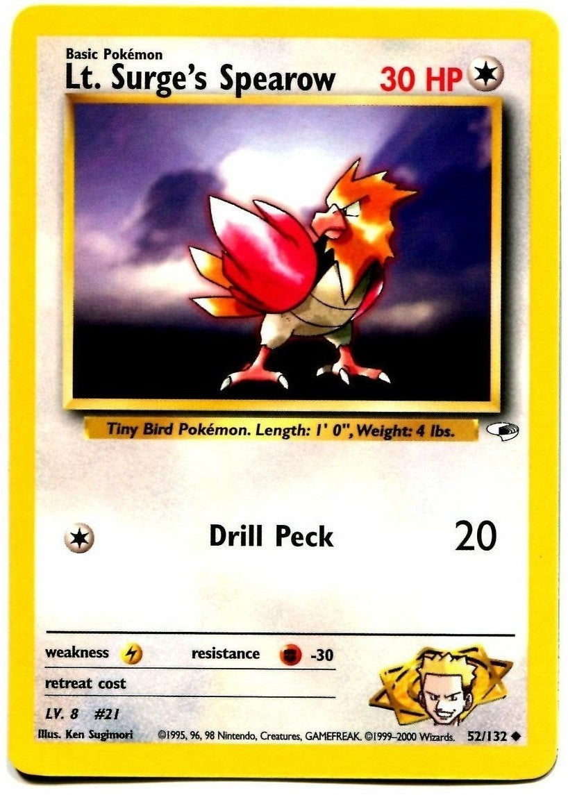 Lt. Surge's Spearow (52/132) [Gym Heroes Unlimited] | Chromatic Games