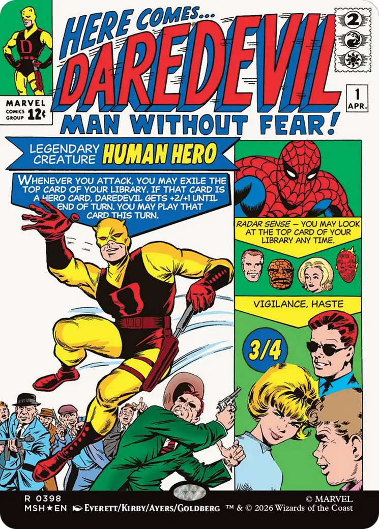 Daredevil, Man Without Fear (Borderless) (0398) [Marvel Super Heroes] | Chromatic Games