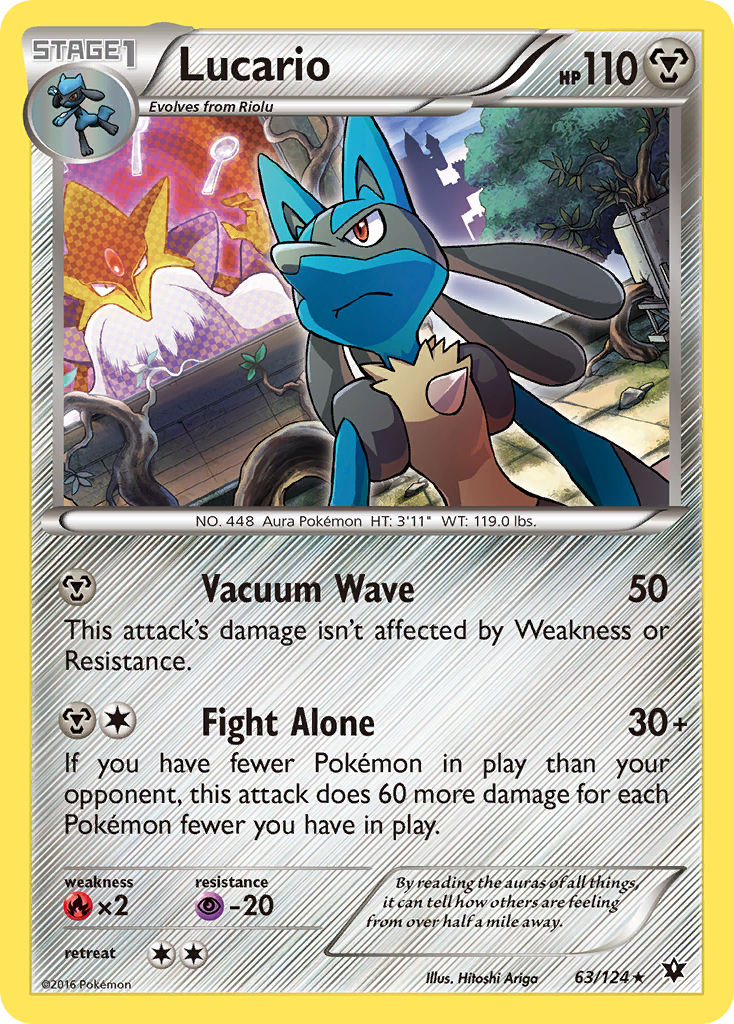 Lucario (63/124) (Cosmos Holo) [XY: Fates Collide] | Chromatic Games