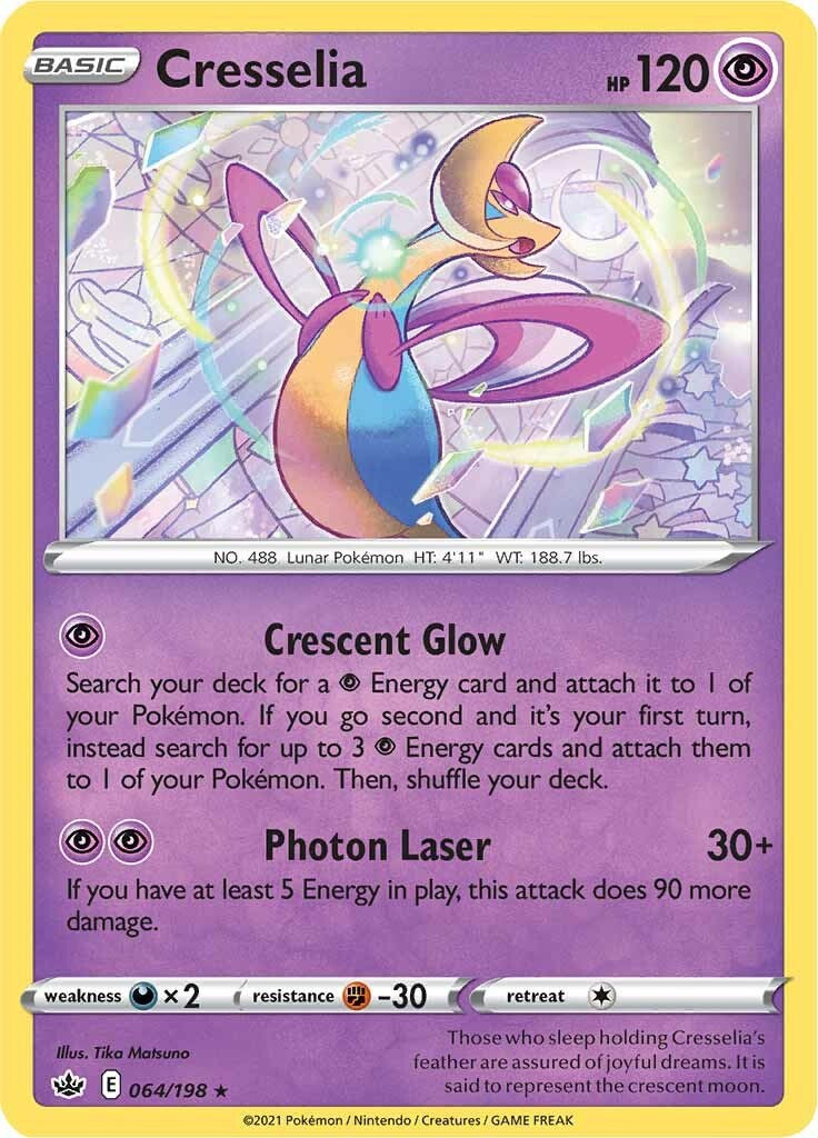 Cresselia (064/198) (Theme Deck Exclusive) [Sword & Shield: Chilling Reign] | Chromatic Games