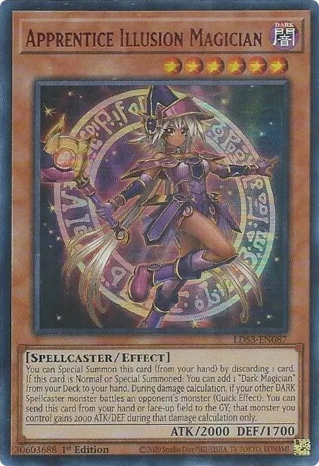 Apprentice Illusion Magician (Red) [LDS3-EN087] Ultra Rare | Chromatic Games