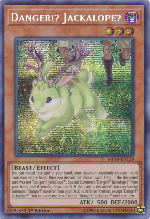 Danger!? Jackalope? [MP19-EN139] Prismatic Secret Rare | Chromatic Games