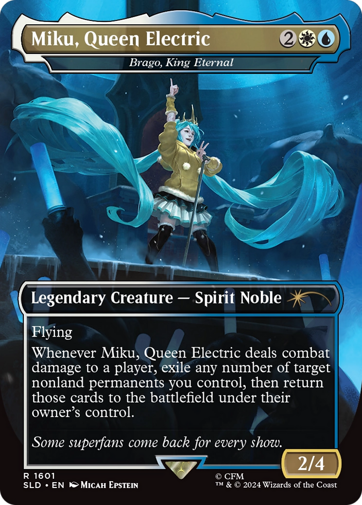 Miku, Queen Electric - Brago, King Eternal (Rainbow Foil) [Secret Lair Drop Series] | Chromatic Games