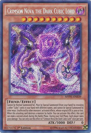 Crimson Nova the Dark Cubic Lord [MVP1-ENS39] Secret Rare | Chromatic Games